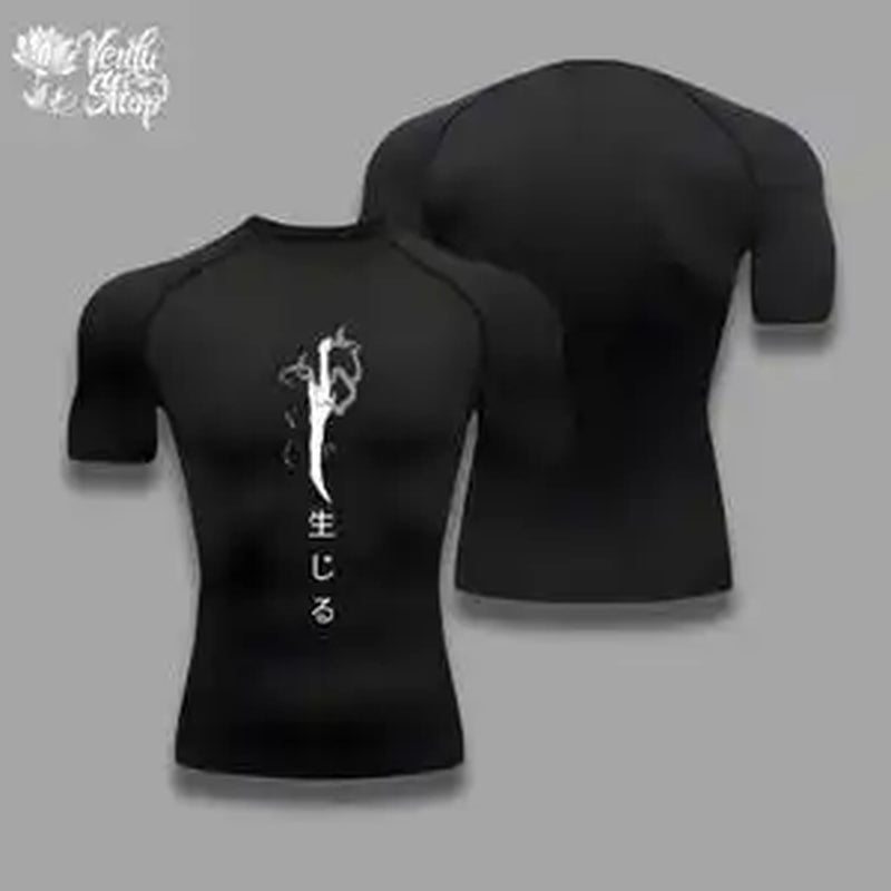 Jin Woo Compression Shirt Compression Gym Sung Jin Woo Solo Leveling Anime Muscleshirt Sportwear Igris Levelup Gym Cloths
