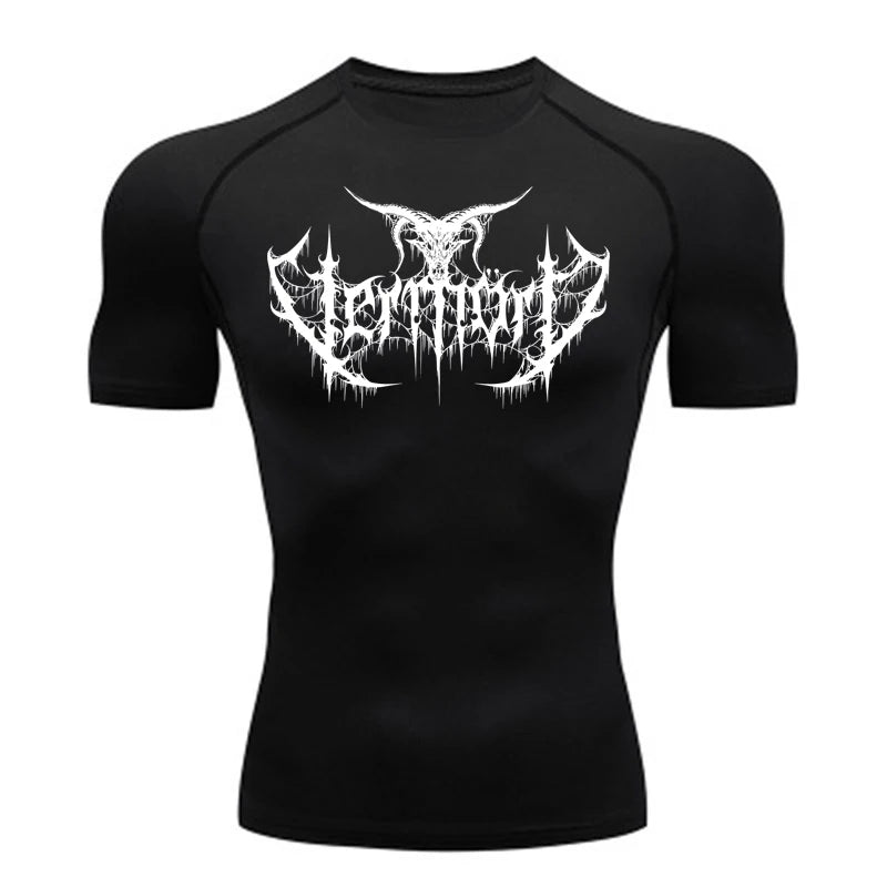 Compression Shirt Men'S T-Shirt Gym Sports Top Quick Drying Breathable Sportswear Bodybuilding Clothing