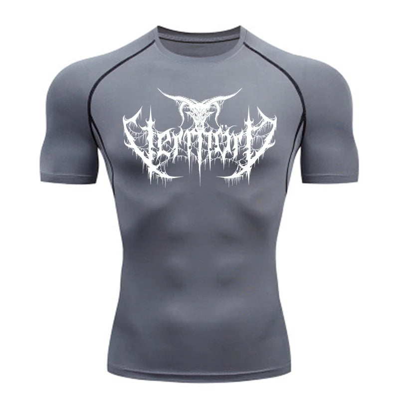 Compression Shirt Men'S T-Shirt Gym Sports Top Quick Drying Breathable Sportswear Bodybuilding Clothing
