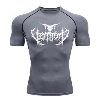 Compression Shirt Men'S T-Shirt Gym Sports Top Quick Drying Breathable Sportswear Bodybuilding Clothing