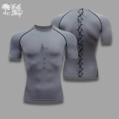 Compression Shirt | Tokyo Ghoul, Anime, Gym, Sportwear, Anime Shirt, Muscle Shirt, Compressions