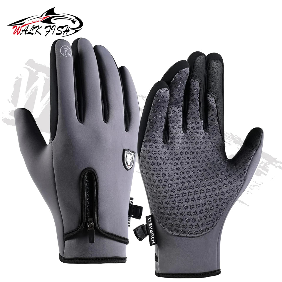 Fishing Gloves Winter Touch Screen Water Repellent & Windproof Workout Glove Snow Cold Weather Driving Glove Men Women