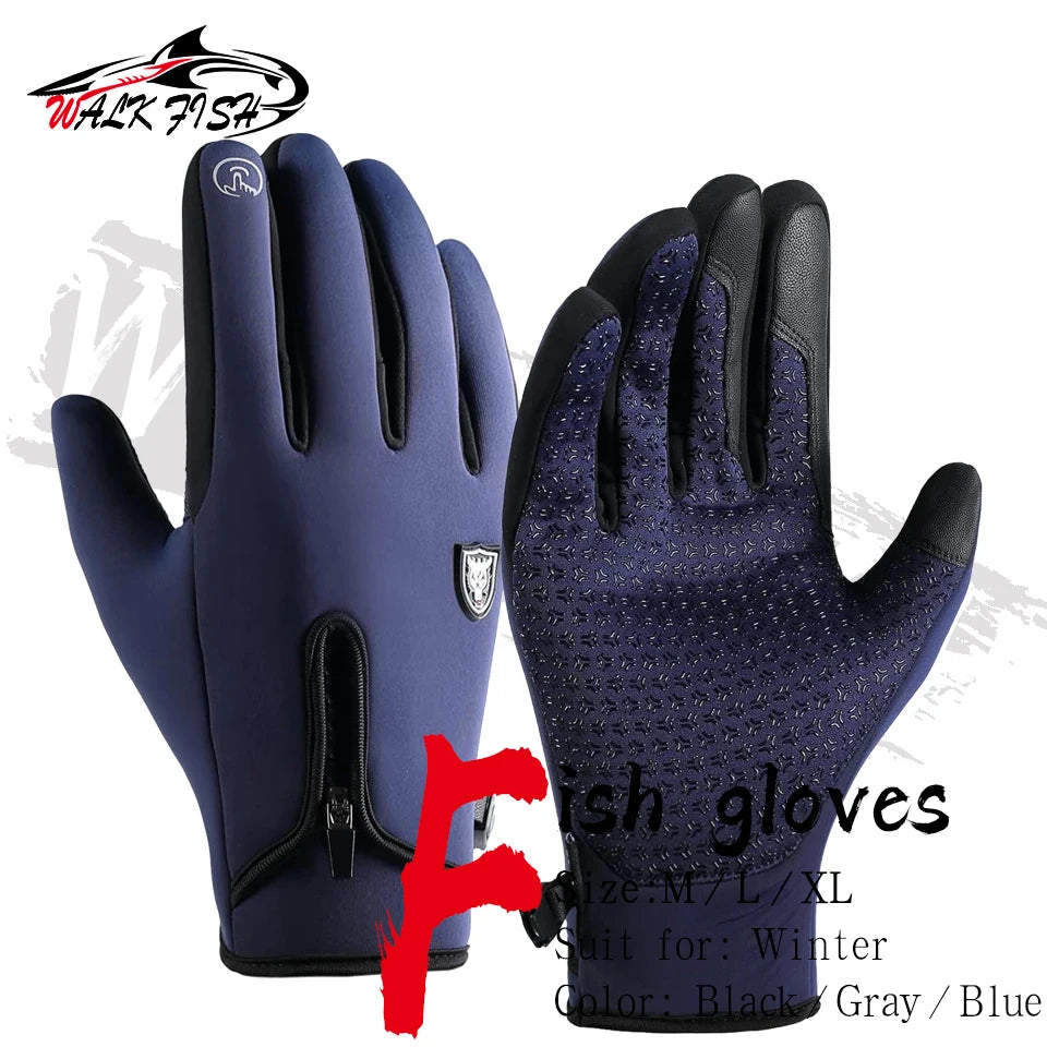 Fishing Gloves Winter Touch Screen Water Repellent & Windproof Workout Glove Snow Cold Weather Driving Glove Men Women