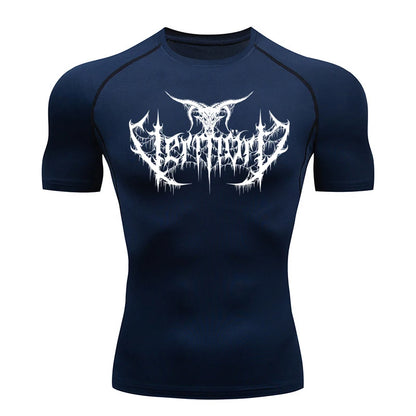 Compression Shirt Men'S T-Shirt Gym Sports Top Quick Drying Breathable Sportswear Bodybuilding Clothing