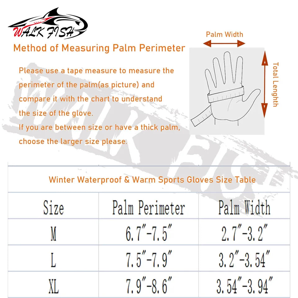 Fishing Gloves Winter Touch Screen Water Repellent & Windproof Workout Glove Snow Cold Weather Driving Glove Men Women