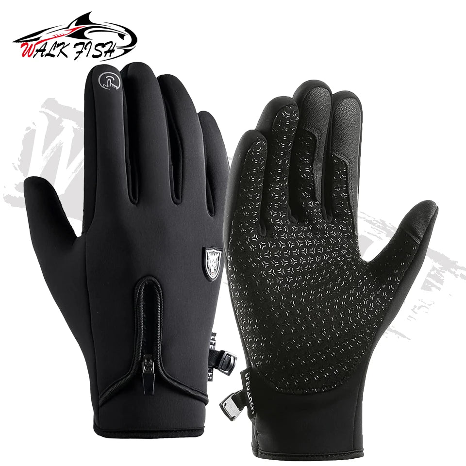 Fishing Gloves Winter Touch Screen Water Repellent & Windproof Workout Glove Snow Cold Weather Driving Glove Men Women