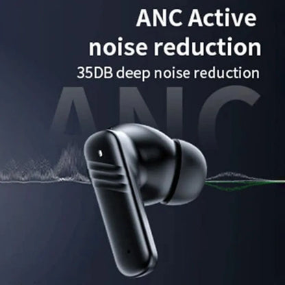 Auriculares Bluetooth 5.4 con pantalla táctil completa, LCD inteligente, intraauditivos ANC, llamadas HD, batería de larga duración, estéreo HiFi.