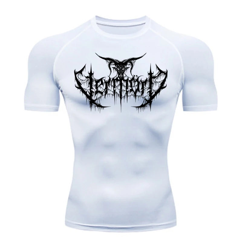 Compression Shirt Men'S T-Shirt Gym Sports Top Quick Drying Breathable Sportswear Bodybuilding Clothing
