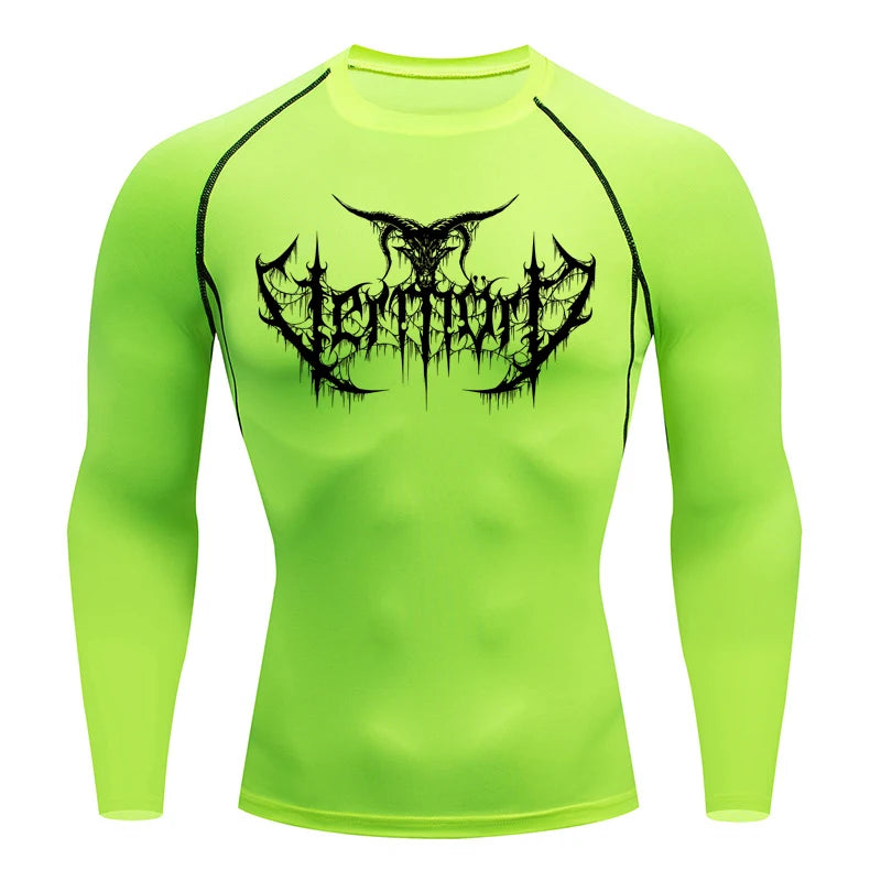 Compression Shirt Men'S T-Shirt Gym Sports Top Quick Drying Breathable Sportswear Bodybuilding Clothing