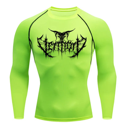 Compression Shirt Men'S T-Shirt Gym Sports Top Quick Drying Breathable Sportswear Bodybuilding Clothing